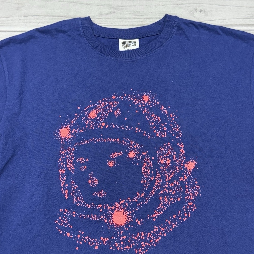 Billionaire Boys Club T-Shirt Mens Large Blue BB Hyades Astronaut Crew Neck